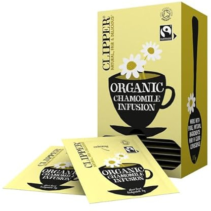 Clipper Organic Chamomile 25 Teabags (Pack of 6, Total 150 Teabags)