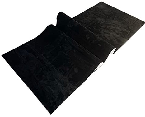 Selbstklebend Mikrofaser Stoff Folie für Interieur Cockpit, Dachhimmel Stretch Dehnbar Wildleder Optik 3D car Wrapping 53,33 €/m² (Schwarz, 20x150cm)