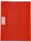 Viquel Strong Cover Heftschoner, 24 x 32 cm, aus rotem Kunststoff, hochwertig, verstärkter Rücken, mit Klappen, Lesezeichen