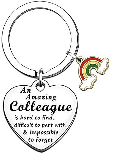 TTOVEN Leaving Gifts for Colleagues Women Men Thank You Colleagues Gifts An Amazing Colleague Keyring Coworker Gifts Christmas Party Birthday Bee Jewelery Presents