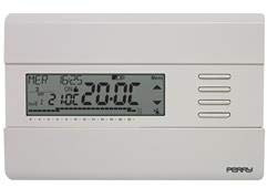 Perry 1CRCR311B cronotermostato digitale montaggio parete alimentazione 3V colore bianco