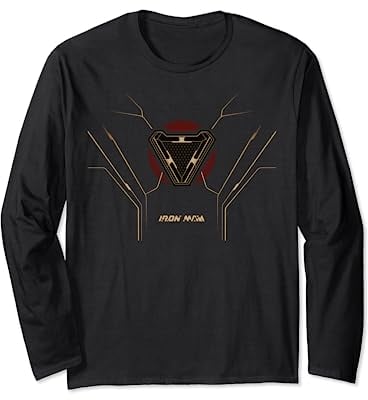 Marvel Iron Man Arc Reactor Suit Poster Long Sleeve T-Shirt