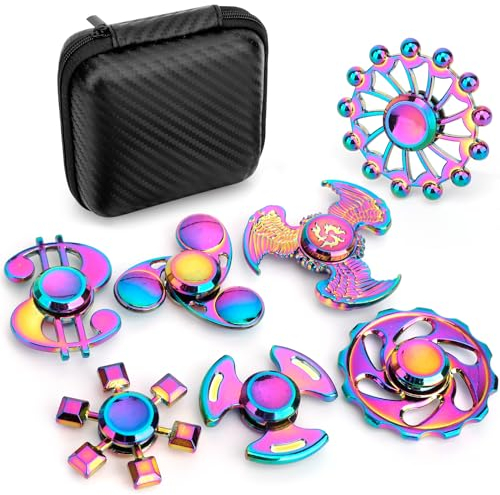 Jouet rotatif en métal cool pour enfants et adultes, jouet sensoriel pour bureau, cadeaux sensoriels, jouets anti-anxiété et anti-stress, fournitures de fête