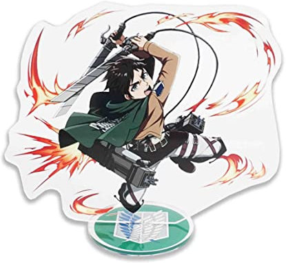 CosplayStudio Attack on Titan Deko Aufsteller aus Kunststoff | Shingeki no Kyojin Deko | Motiv: Eren Jäger