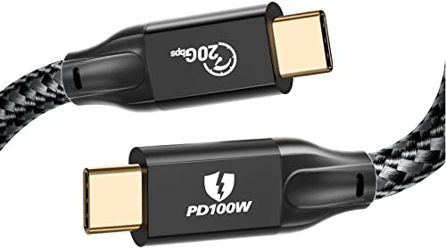 iDsonix Câble USB-C 100W 3.2 Gen 2 - Sortie Vidéo 4K 60HZ 20Gbps, Transfert de Données et Charge Rapide pour MacBook Pro, iPad Pro, Samsung