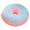 EXQULEG 3D Donut Kissen PlüschKissen, Dekokissen Sitzkissen Rundes Donutkissen Zierkissen für Bürostuhl, Autositz (Blau-rosa,58cm)