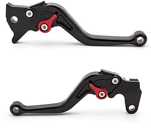 HYEPIVOT für GSXR750 GSXR 750 2006-2010 Kurze Brems- und Kupplungshebel verstellbar schwarz