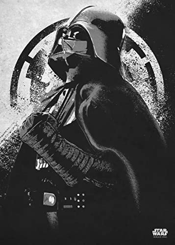 Displate Offiziell Star Wars MetallPoster Magnetische Befestigung Inklusive Lizenziert Bilder Hochwertiges Poster Rogue One Gray Morality - Darth Vader Poster 67.5 cm x 48 cm