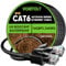 VOIETOLT Cable Ethernet Cat 6 Exterior 25metros, Cubierta Impermeable para Entierro Directo LLDPE con Protección UV - 24AWG Cable LAN Gigabit Alta Velocidad 10Gbps - CCA, UTP con 20 Ataduras