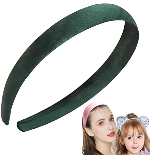 FAIRYGATE Satin Stirnbänder Harte Stirnbänder Rutschfeste Haarbänder Breite DIY Haarschmuck für Damen Mädchen Mehrfarbig 4524