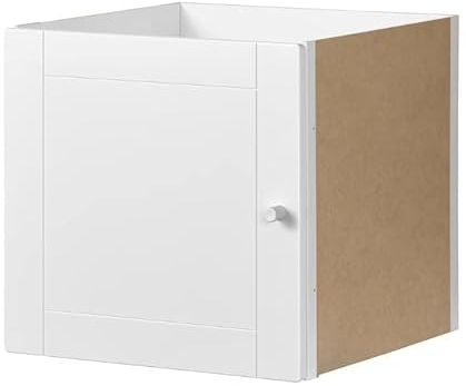 KALLAX Einsatz mit Tür für IKEA Regal in weiß Gemustert 33x33