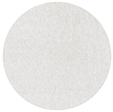 HomebyHome Teppich Wohnzimmer 160 cm Rund Creme Einfarbig Meliert Design - Schlafzimmer Teppich Kurzflor Extra Weich Pflegeleicht Teppiche Waschbar für Küche Esszimmer - Carpet Living Room