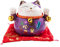 CLISPEED 1stk Katzendekor Katzen-rettungstopf Spartopf Tier Skulptur Deko Katzen-münzbank Sparschwein Japanische Glückliche Miezekatze-Piggy Querneigung Violett Karikatur Währung Baby