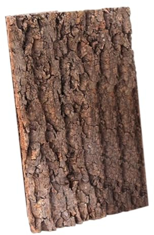 LOVIVER Reptilien Klettermatte, Terrarium-Korkrinden-Hintergrundplatte, Korkfliesen Hintergrund, Natürliche Reptilien Klettermatte für Spinne Gecko Eidechse Chamäleon Bartdrache, 30cmx40cm