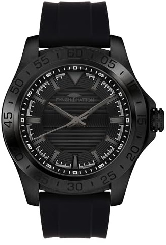 FYNCH-HATTON Herren Analog Quarz Uhr mit Silikon Armband FHT-0016-PQ