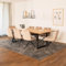Home Deluxe - Esstisch AVENCIA - 240 x 120 cm, Farbe: Light Oak, U-Fuß, MDF Platte, Bodenschonend I Esszimmertisch Holztisch Essgruppe