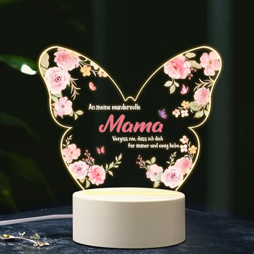 Coldbling Muttertagsgeschenke für Mama, Lampe Geschenk für Mama zum Geburtstag Muttertag Weihnachten, LED Nachtlicht Geschenke Mutter Geburtstagsgeschenk Muttertagsgeschenk von Tochter Sohn