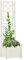 Chaduof Jardinière avec Treillis 43x43x142 cm PP Blanc,Jardiniere sur Pieds,Bac avec Treillis,Jardiniere Terrasse