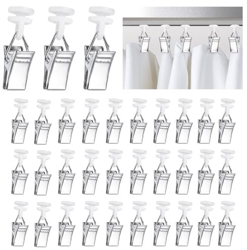 30pcs Clips,klemmhaken,gardinen klammern,Vorhang klammern,gardinenclips Einzelrad