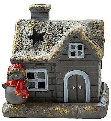ABOOFAN Weihnachten Themed Weihrauch Ofen Keramik Räuchergefäß Schnee Szene Dekorative Weihrauch