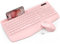 Wireless Keyboard and Mouse Combo - Full-Sized Ergonomic Keyboard with Wrist Rest, Phone Holder, Sleep Mode, Silent 2.4GHz Cordless Keyboard Mouse Combo for Computer, PC, Laptop, Mac, Windows -Trueque