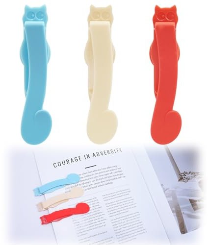 Automatische Lesezeichen aus Silikon, Automatische Lesezeichen für Frauen, Männer und Kinder, Silikon Lesezeichen Set für Buchliebhaber, Praktisches Lesezubehör