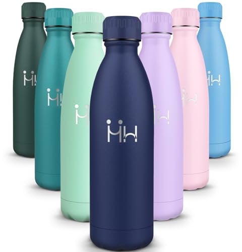 Gourde Isotherme 1000ML - Bouteille Isotherme sans BPA, Gourde Inox Étanche, Réutilisable, Gourde Sport, Processus de revêtement en Poudre, Gourde Thermos, Gourde Metal pour Running, Bureau, École
