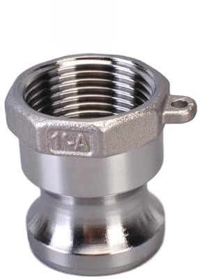 LXYTT Raccordo, 304 316 in Acciaio Inox 1/2 3/4 1 2-4 BSP Femmina Maschio Camlock Raccordo Adattatore Barb Quick Disconnect for Pompa Tubo Homebrew(A,3/4)
