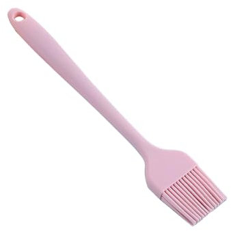 Silicone Brush Kitchen Brush Oil Brush for Cooking Heat Resistant Oil Brush,Pastry Brush Silicone,Cooking Baking Brush Set for Cooking Kitchen Baking Barbecue Seasoning Brush Head (Pink)