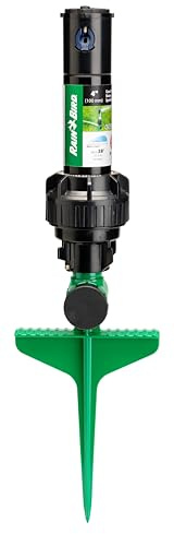 Rain Bird 42SASPG 42SA Rasen- und Gartensprinkler mit Getriebeantrieb, robuster grüner Spitze, verstellbares 40° - 360° Muster, 66-96 cm Sprühabstand