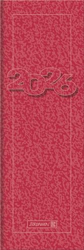 BRUNNEN Vormerkbuch Mod. 782 '26 | 108×297 mm, Karton, rot