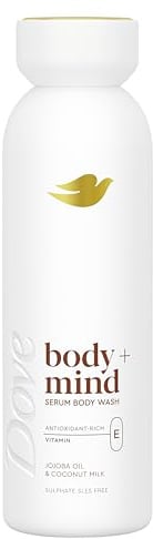Dove Body + Mind Jojoba Oil & Coconut Milk Serum Body Wash body cleanser with antioxidant-rich vitamin E for glowing skin 350 ml