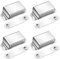 Serrature magnetiche for porte in acciaio inox Serrature for mobili da cucina in argento Serrature magnetiche for la chiusura di porte e armadi(4 pieces)