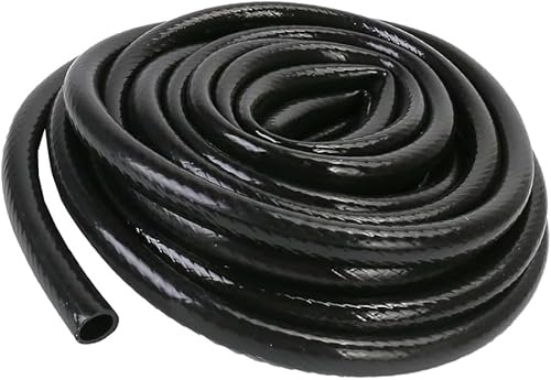 Hydrogarden 10m Irrigation Pipe, I.D 13mm/O.D 16mm Garden Distribution Tubing PVC Lawn Watering Supply Pipe for Garden Irrigation System (Black)
