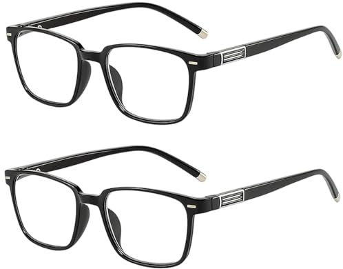2 Stück Zoom Brille, Intelligente Brille Mit Automatischer Dioptrien-Einstellung,Intelligenter Zoom von 100 bis 400 Grad,Lesebrille mit Automatischem Zoom,Automatische Erkennung Für Nah und Fernsicht