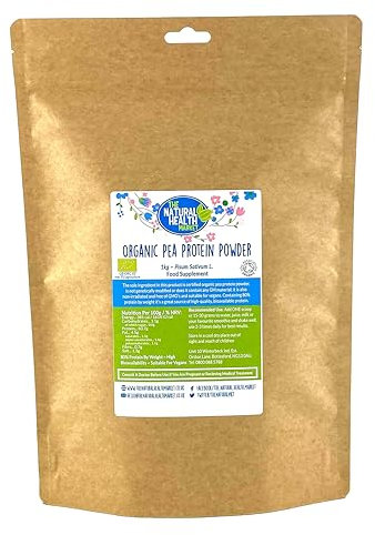 Organic Pea Protein Powder 1kg by The Natural Health Market • 80% Vegan Protein