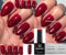 Bluesky KS4010 Red Flame hellroter Glitzer Gel-Nagellack UV/LED Soak-Off-Gel,10ml inkl. 2 Homebeautyforyou Glanztücher