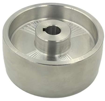 (Drive 130-19) Riemenschleifer-Antriebsrad CNC-bearbeitetes Riemenschleifer-Antriebsrad für Messerschleifer 130 mm Durchmesser - 55 mm breit mit 19 mm Bohrung