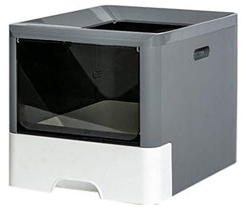 QIAOH Katze Katzenklo Schrank, Top-Entry Oder Front Entry Konfigurierbar Katzentoilette, Litter Box Cat mit Deckel Und Schaufel