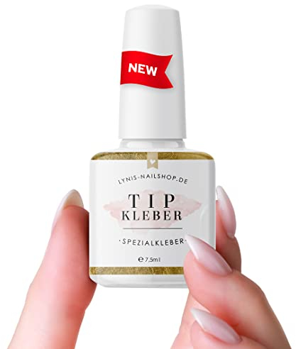 Lynis Nailshop Tipkleber Nagelkleber für Gelnägel Extra Stark & Schnelltrocknend für Tips, Kunstnägel, Nägel zum Aufkleben & Eingerissene Nägel mit Pinsel 7,5g
