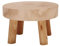 ViaForest Flower Pot Holder Solid Wood Garden Plant Pot Riser Display Stands Indoor Round Plant Stand for Indoor Outdoor Patio Garden, Beige