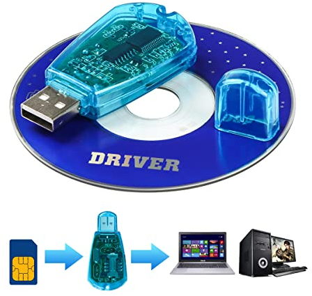 VizGiz Phone Card Reader Nano Micro Standard USIM UIM SIM USB Adapter Copy Clone Writer GSM CDMA SMS Backup Editor Short Message Phone Book Telephone Directory Cloner Transfer to Computer PC