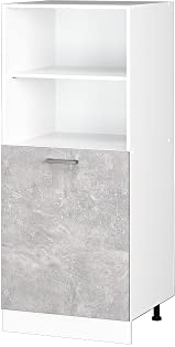 Vicco Armario para Horno Empotrado R-Line, Hormigón/Blanco, 60 cm