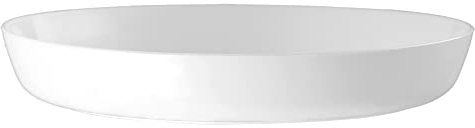 VERDENIA Cristal Blumentopf Untersetzer Blumenuntersetzer für Pflanzen und Kräuter Blumentopfuntersetzer für Innen aus Kunststoff Leicht Stabil Rund Viele Farben Viele Größen Weiß, 17x2,5cm