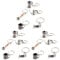 KVSERT 15PCS Barista Coffee Tamper Espresso Portafilter Moka Pitcher Keyring Portable Coffee Accessories Gift