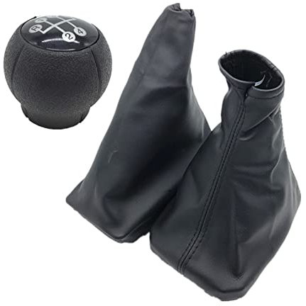 Schaltknauf Für Opel Für Corsa C Für TIGRA B Für Combo C Manueller 5-Gang-Schaltknauf Ledermanschette Kofferraumabdeckung Handbremsenkoffer Schalthebel Schaltknauf (Größe : Combo 3Pcs)