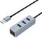 Adattatore USB Hub 3.0 4 porte Ultra Thin USB 3.0 Alta Velocità Hub USB in Alluminio per Macbook, Mac Pro/Mini, iMac, Notebook, Linux,USB Flash Drive (Cavo Prolungato da 1m)