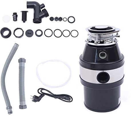 Trituradora de residuos de cocina, 3/4 HP 3500 rpm, residuos de cocina, trituradora de residuos con interruptor de aire, triturador de residuos domésticos, eliminación de residuos de alimentos