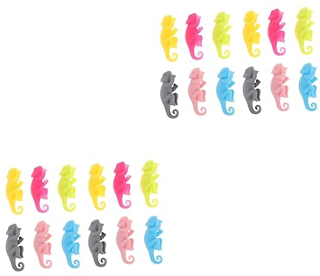 Angoily 24pcs Wine Charms Drink Markers for Glasses Silicone Wine Charms for Party Decorations