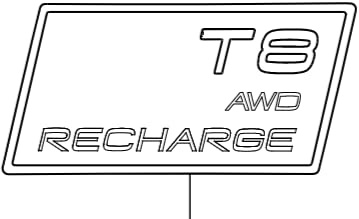 VOLVO S60 III T8 AWD RECHARGE Emblem schwarz schwarz